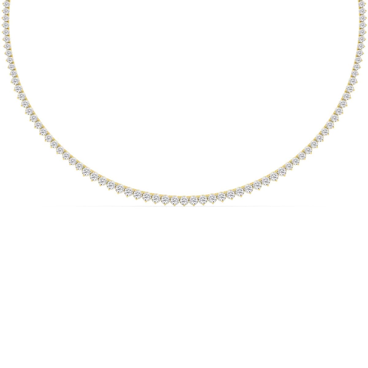 14K Yellow Gold Lab Grown Diamond NECKLACE 10.08 ctw SJN08463-10.00CT-16IN