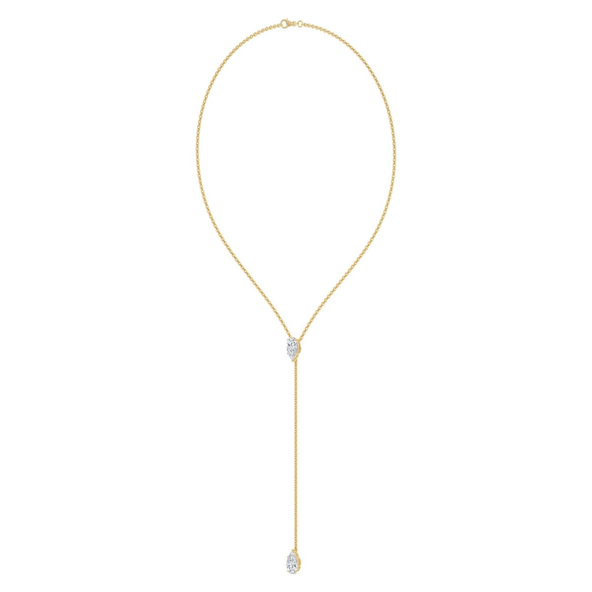 14K Yellow Gold Lab Grown Diamond NECKLACE 2.00 ctw SJN08545PE-2.00CT-14IN