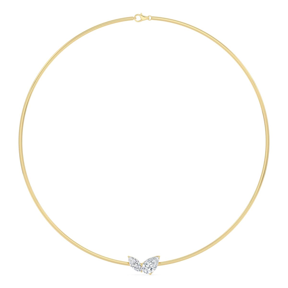 14K Yellow Gold Lab Grown Diamond NECKLACE 3.00 ctw SJN08579PEMQ-3.00CT-16IN