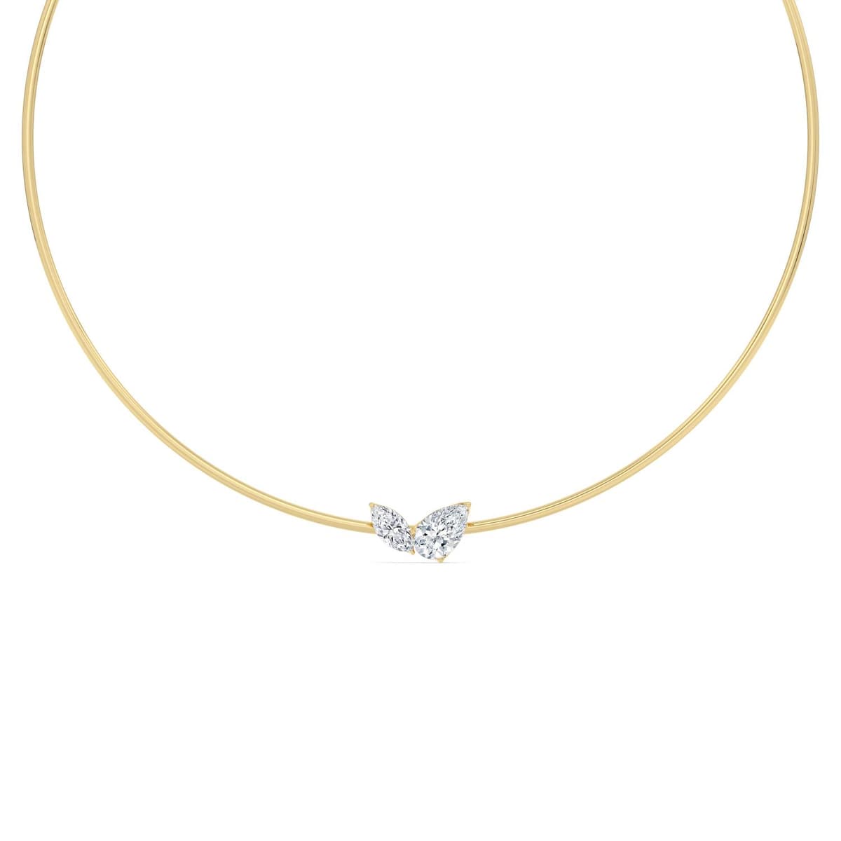 14K Yellow Gold Lab Grown Diamond NECKLACE 3.00 ctw SJN08579PEMQ-3.00CT-16IN