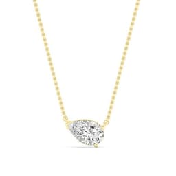 14K Yellow Gold Lab Grown Diamond PENDANT 1.06 ctw SJP31603PE-1.00CT