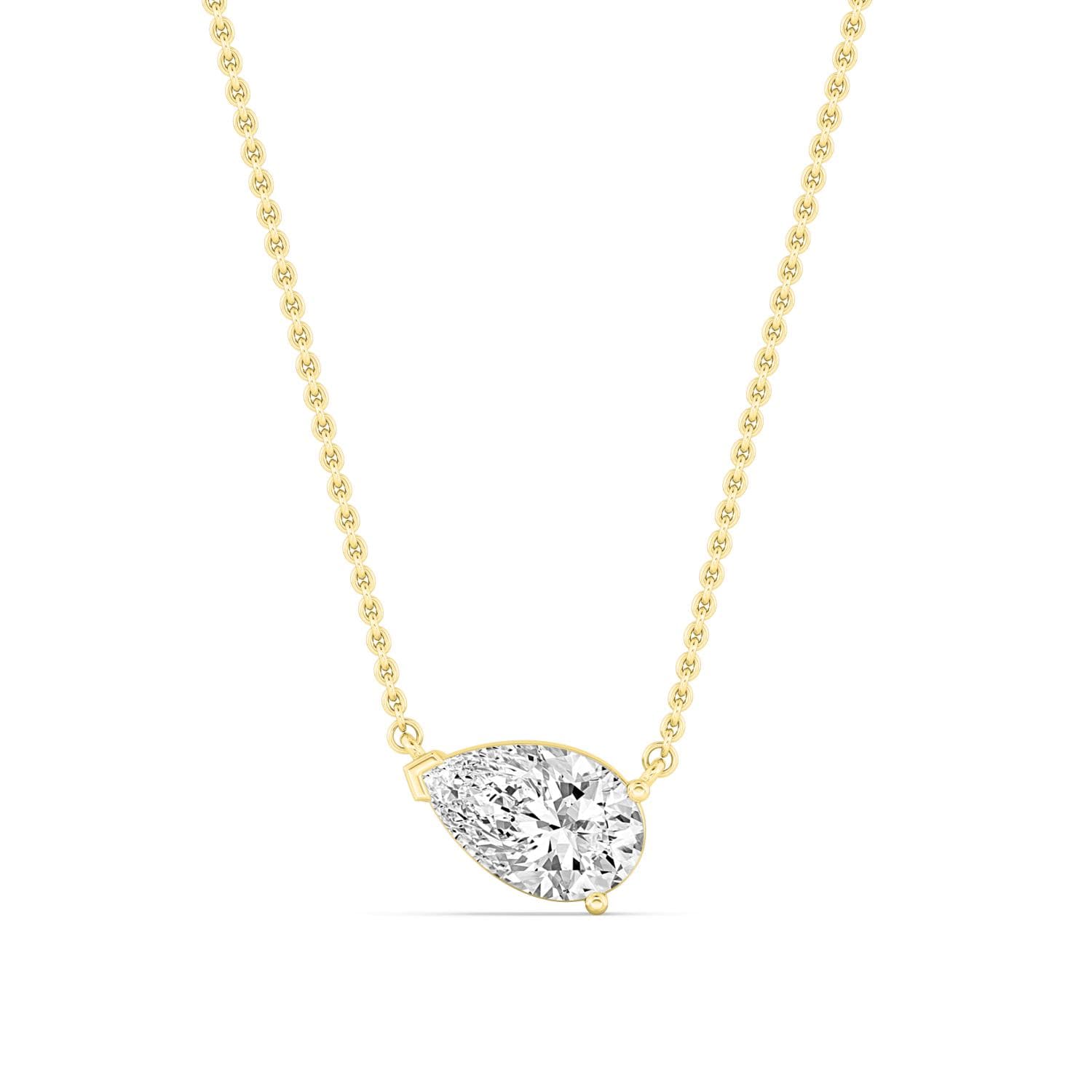 14K Yellow Gold Lab Grown Diamond PENDANT 1.06 ctw SJP31603PE-1.00CT