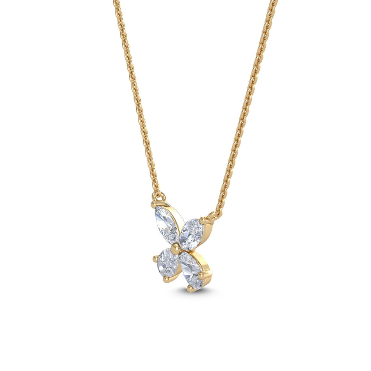 14K Yellow Gold Lab Grown Diamond PENDANT 0.44 ctw SJP31606-0.50CT
