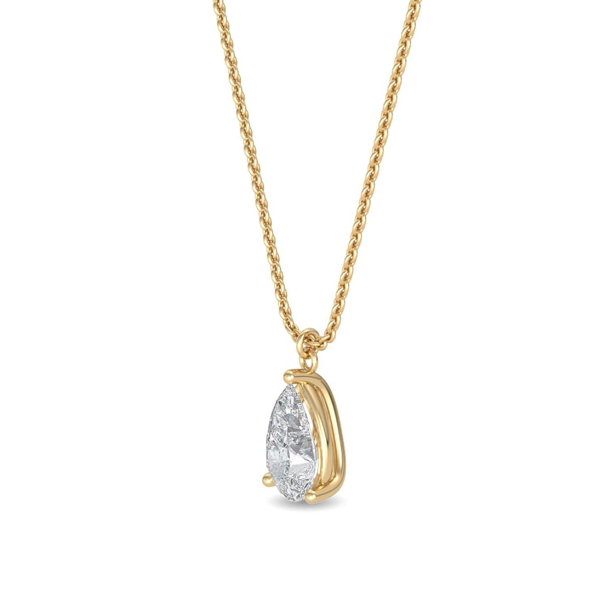 14K Yellow Gold Lab Grown Diamond PENDANT 1.04 ctw SJP31632PE-1.00CT