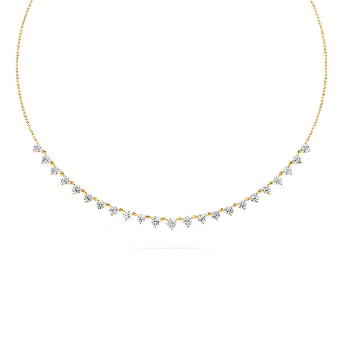14K Yellow Gold Lab Grown Diamond PENDANT 3.84 ctw SJP32019-4.00CT