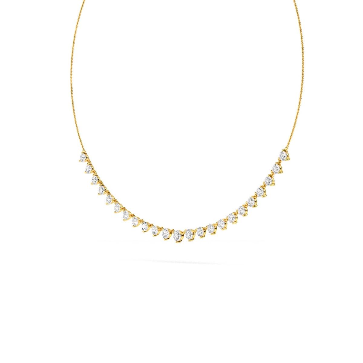 14K Yellow Gold Lab Grown Diamond PENDANT 3.84 ctw SJP32019-4.00CT