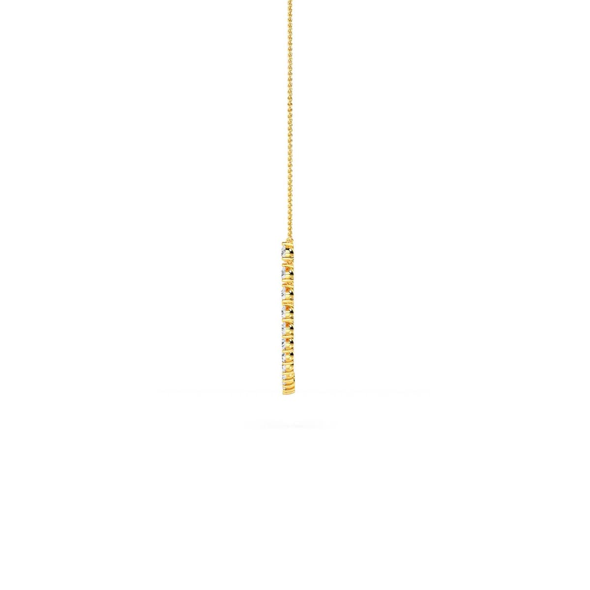 14K Yellow Gold Lab Grown Diamond PENDANT 3.84 ctw SJP32019-4.00CT