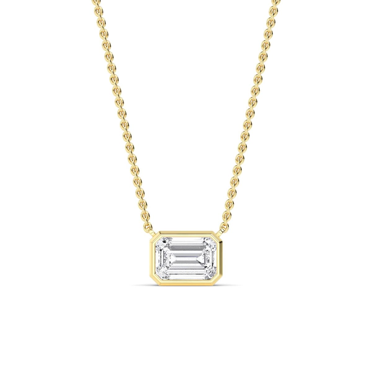 14K Yellow Gold Lab Grown Diamond PENDANT 3.09 ctw SJP32422EM-3.00CT