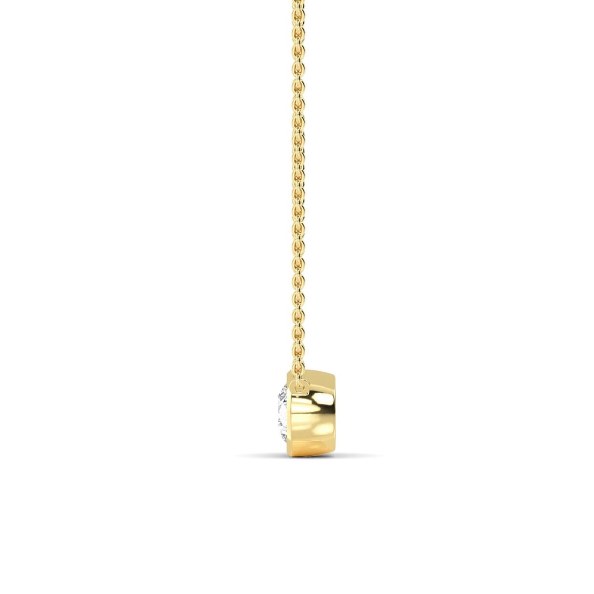 14K Yellow Gold Lab Grown Diamond PENDANT 1.03 ctw SJP32422PE-1.00CT