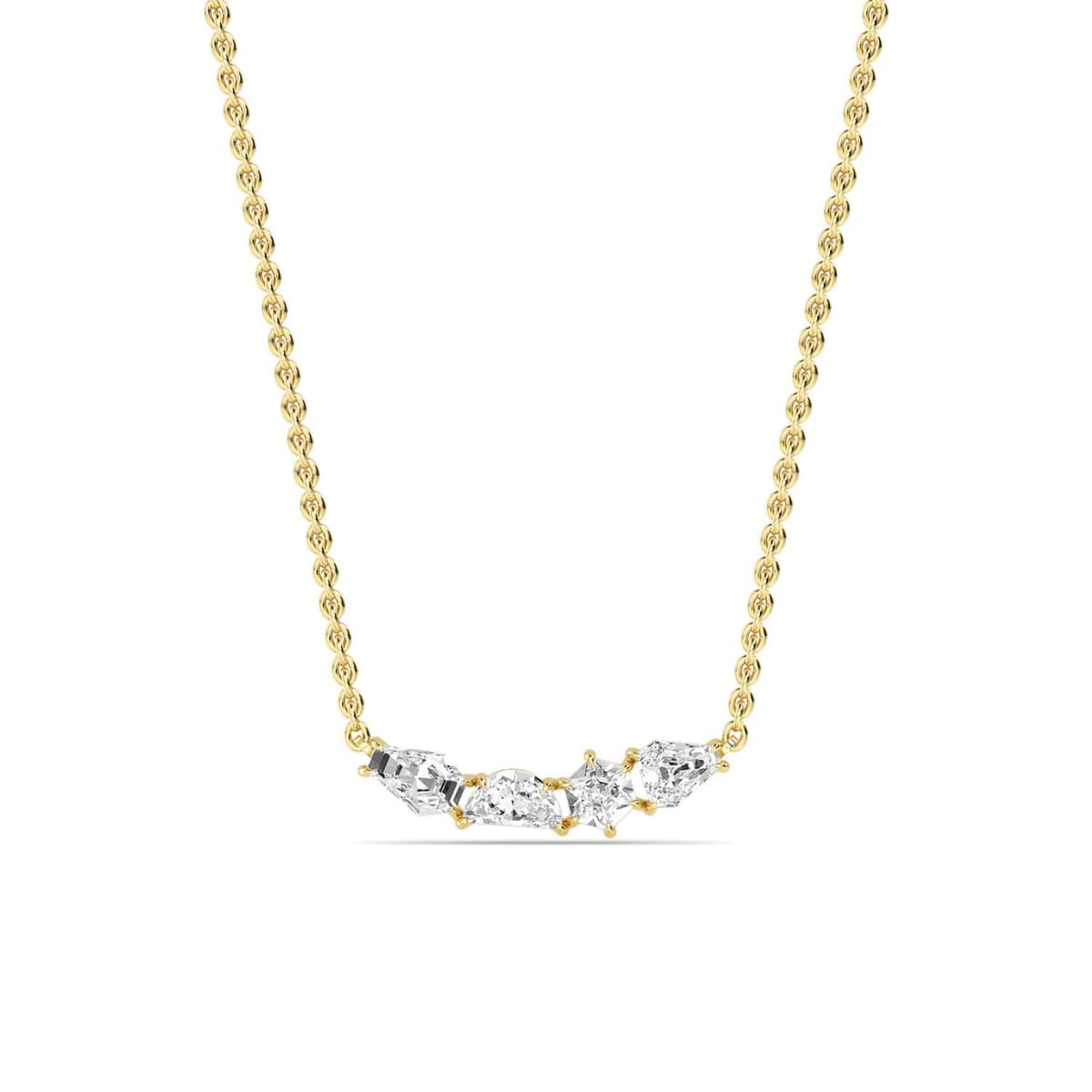 14K Yellow Gold Lab Grown Diamond PENDANT 1.20 ctw SJP32446FS-1.25CT