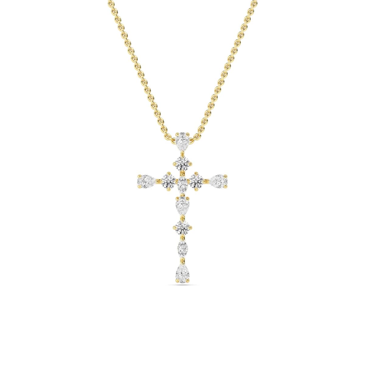 14K Yellow Gold Lab Grown Diamond PENDANT 0.47 ctw SJP32483-0.50CT
