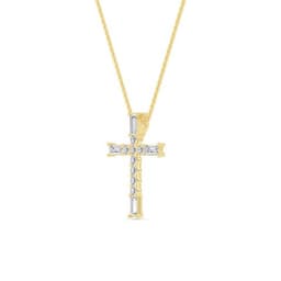 14K Yellow Gold Lab Grown Diamond PENDANT 0.72 ctw SJP32485-0.75CT