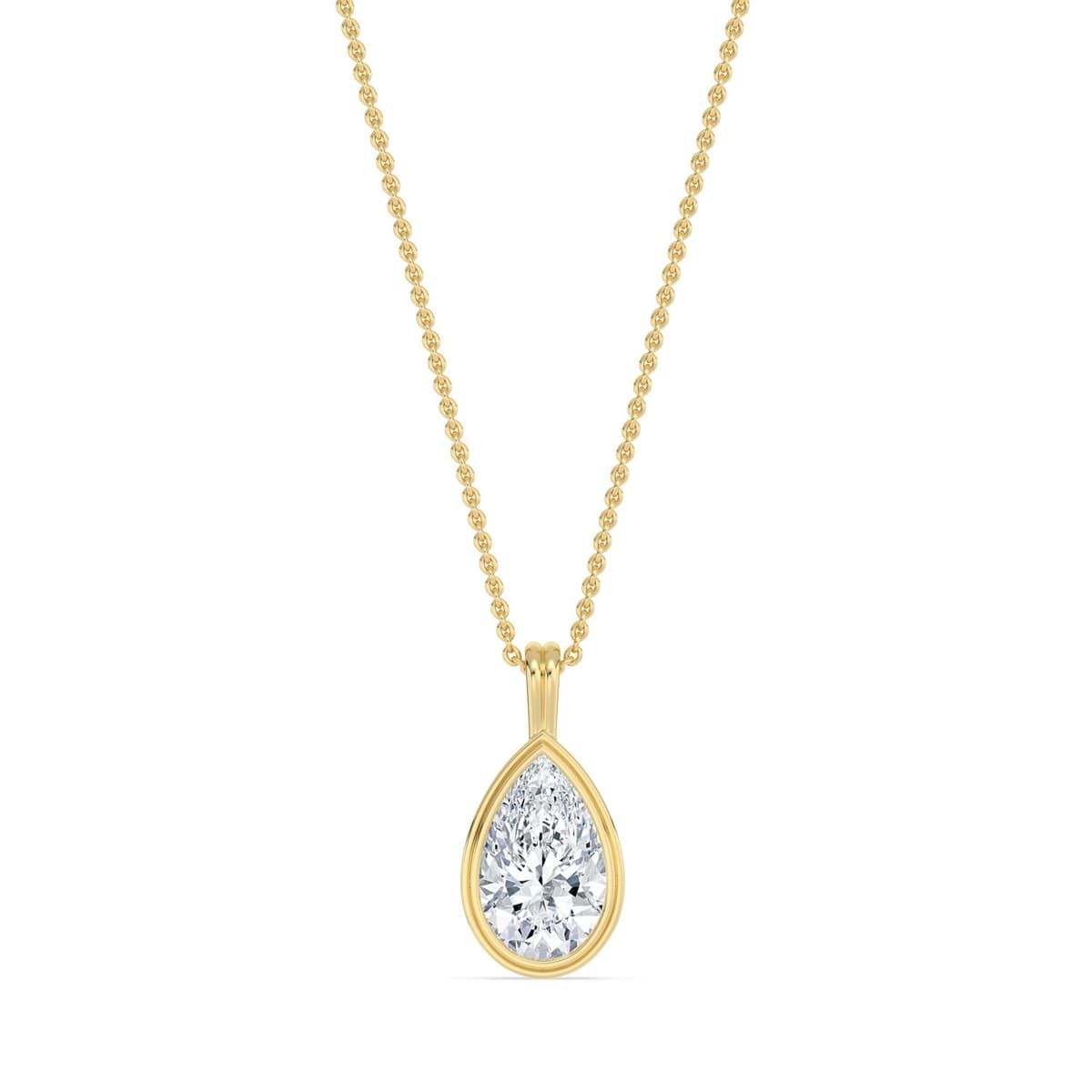 14K Yellow Gold Lab Grown Diamond PENDANT 1.50 ctw SJP32688PE-1.50CT