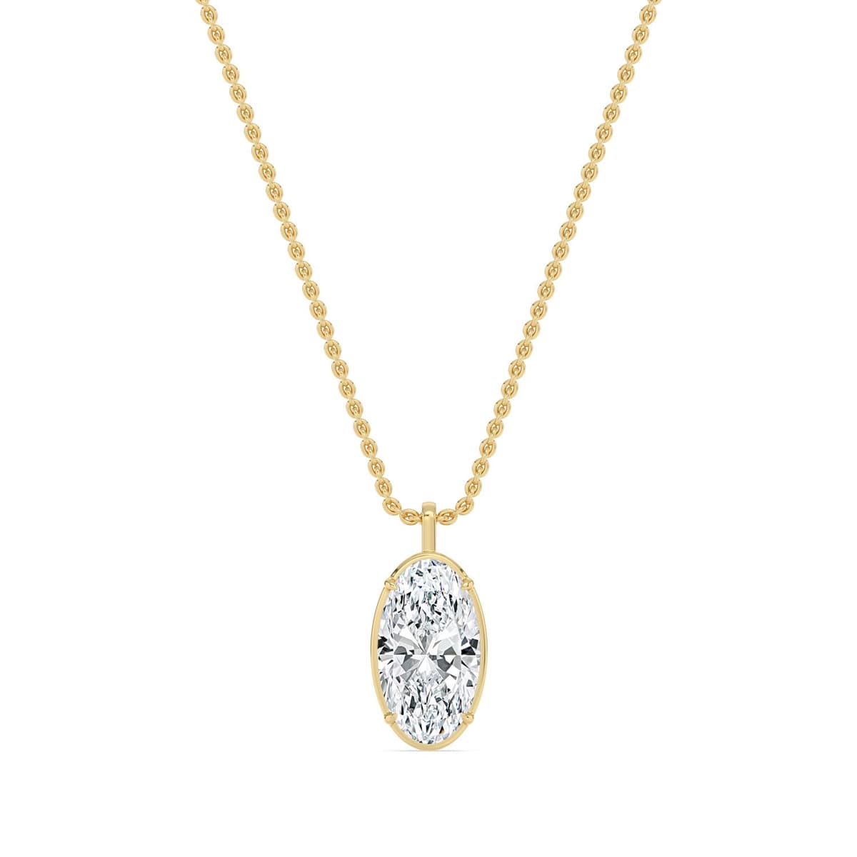14K Yellow Gold Lab Grown Diamond PENDANT 2.00 ctw SJP32800MOV-2.00CT