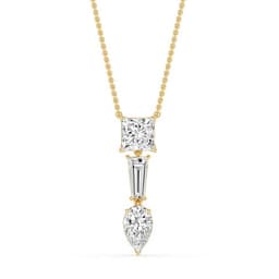 14K Yellow Gold Lab Grown Diamond PENDANT 3.15 ctw SJP32815-3.00CT