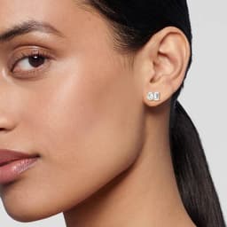 14K Yellow Gold Lab Grown Diamond EARRINGS 3.17 ctw SJPSE210106EMOV-3.30CT