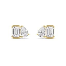 14K Yellow Gold Lab Grown Diamond EARRINGS 2.35 ctw SJPSE210114EMPE-2.33CT