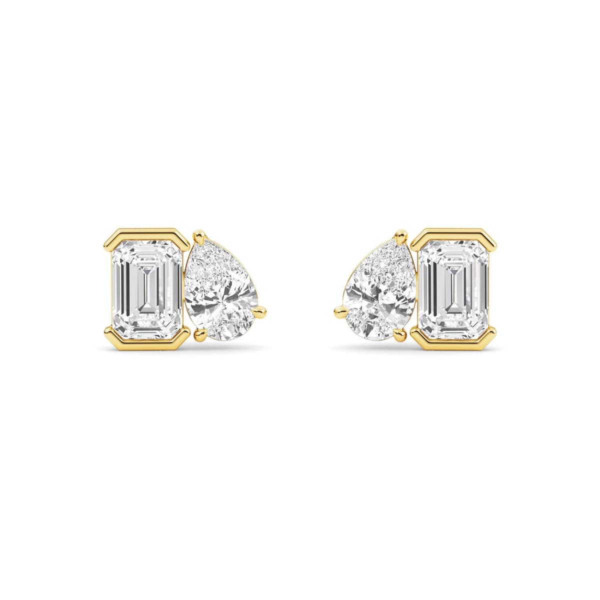 14K Yellow Gold Lab Grown Diamond EARRINGS 2.35 ctw SJPSE210114EMPE-2.33CT