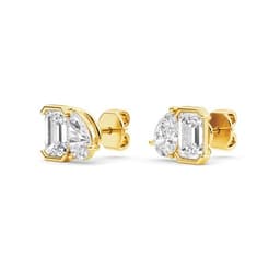 14K Yellow Gold Lab Grown Diamond EARRINGS 2.35 ctw SJPSE210114EMPE-2.33CT