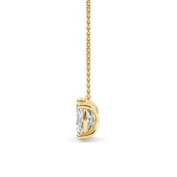 14K Yellow Gold Lab Grown Diamond PENDENT SET 3.35 ctw SJPSP210106EMOV-3.00CT