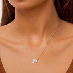 14K Yellow Gold Lab Grown Diamond PENDENT SET 3.00 ctw SJPSP210113CURD-3.00CT