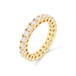 14K Yellow Gold 3.51 ct. tw. Round Cut Lab Grown Diamond Eternity Band SJR54325-3.50CTB