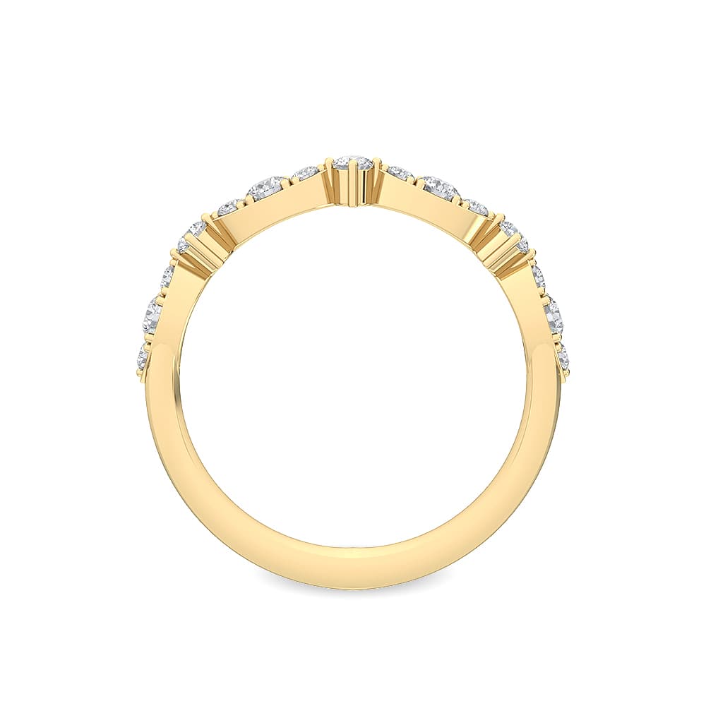 14K Yellow Gold 0.36 ct. tw. Lab Grown Diamond Stackable Ring SJR56089-0.33CT