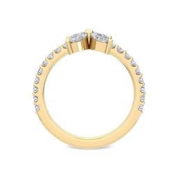 14K Yellow Gold 0.85 ct. tw. White Lab Grown Diamond Stackable Ring SJR56608