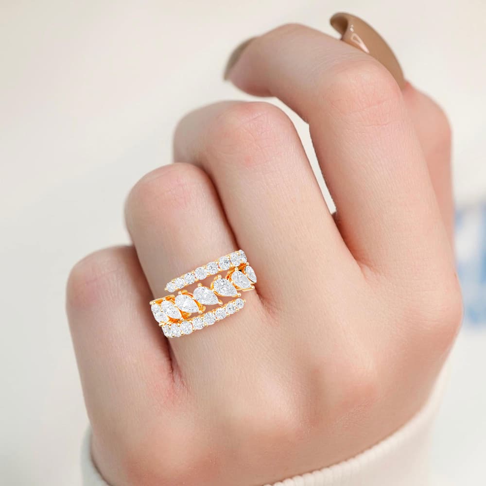 14K Yellow Gold Lab Grown Diamond Stackable Ring 2.59 ctw SJR57365