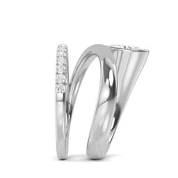 14K White Gold Lab Grown Diamond RING 0.75 ctw SJR57444