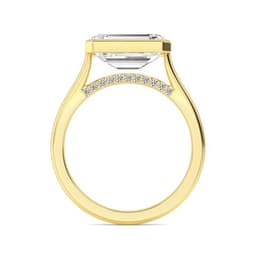 14K Yellow Gold Lab Grown Diamond Engagement Ring 3.11 ctw SJR60324RDT-3.00CT