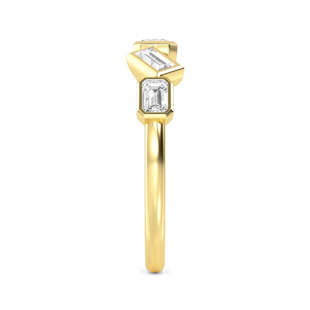 14K Yellow Gold Lab Grown Diamond Rings SJR60639MS-0.75CT