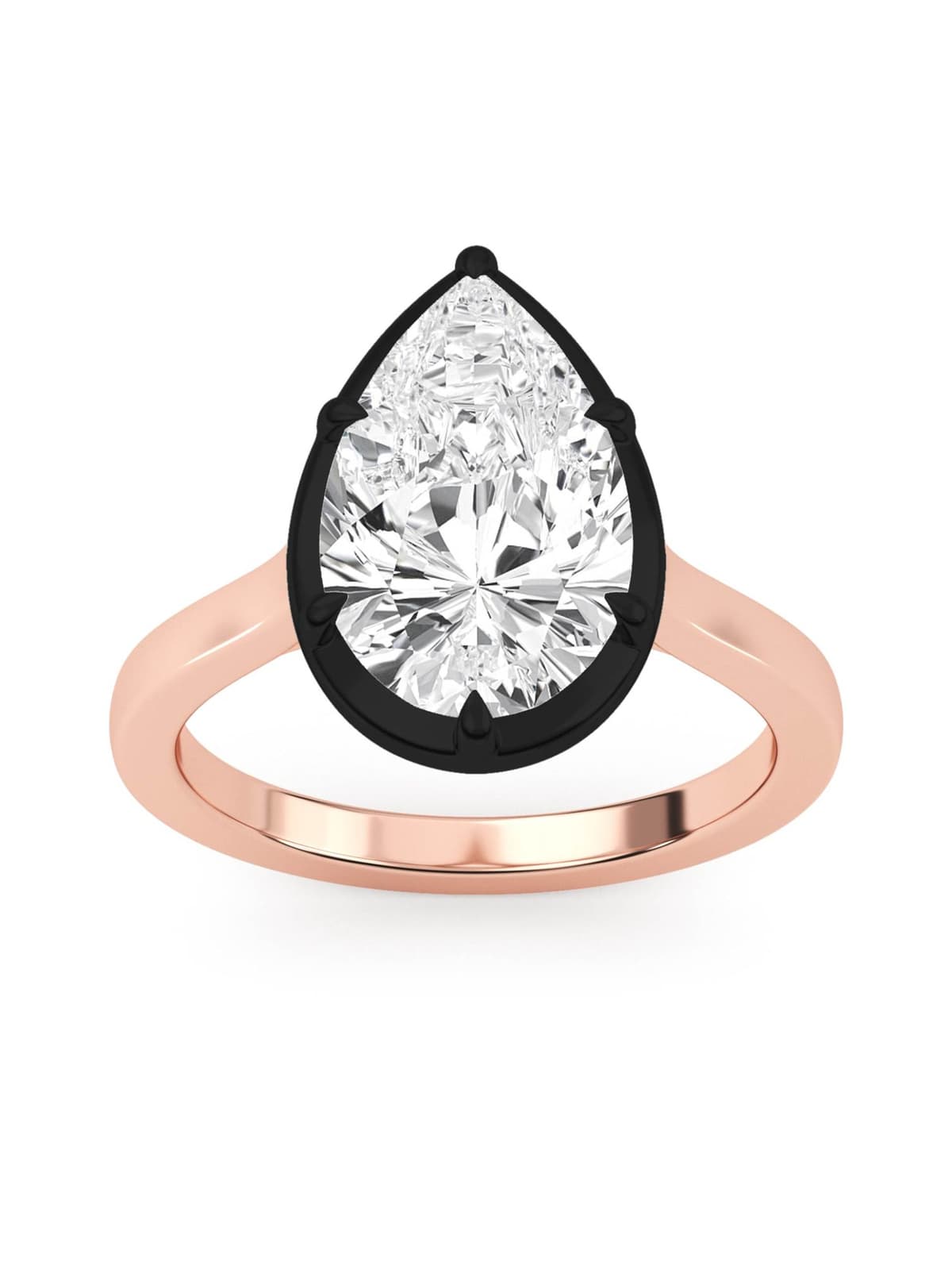 14K Rose Gold Lab Grown Diamond Engagement  4.00 ctw SJR60968PE-4.00CT