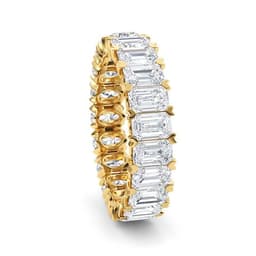 14K Yellow Gold Lab Grown Diamond Wedding Rings 3.79 ctw SJR61037-3.83CTB