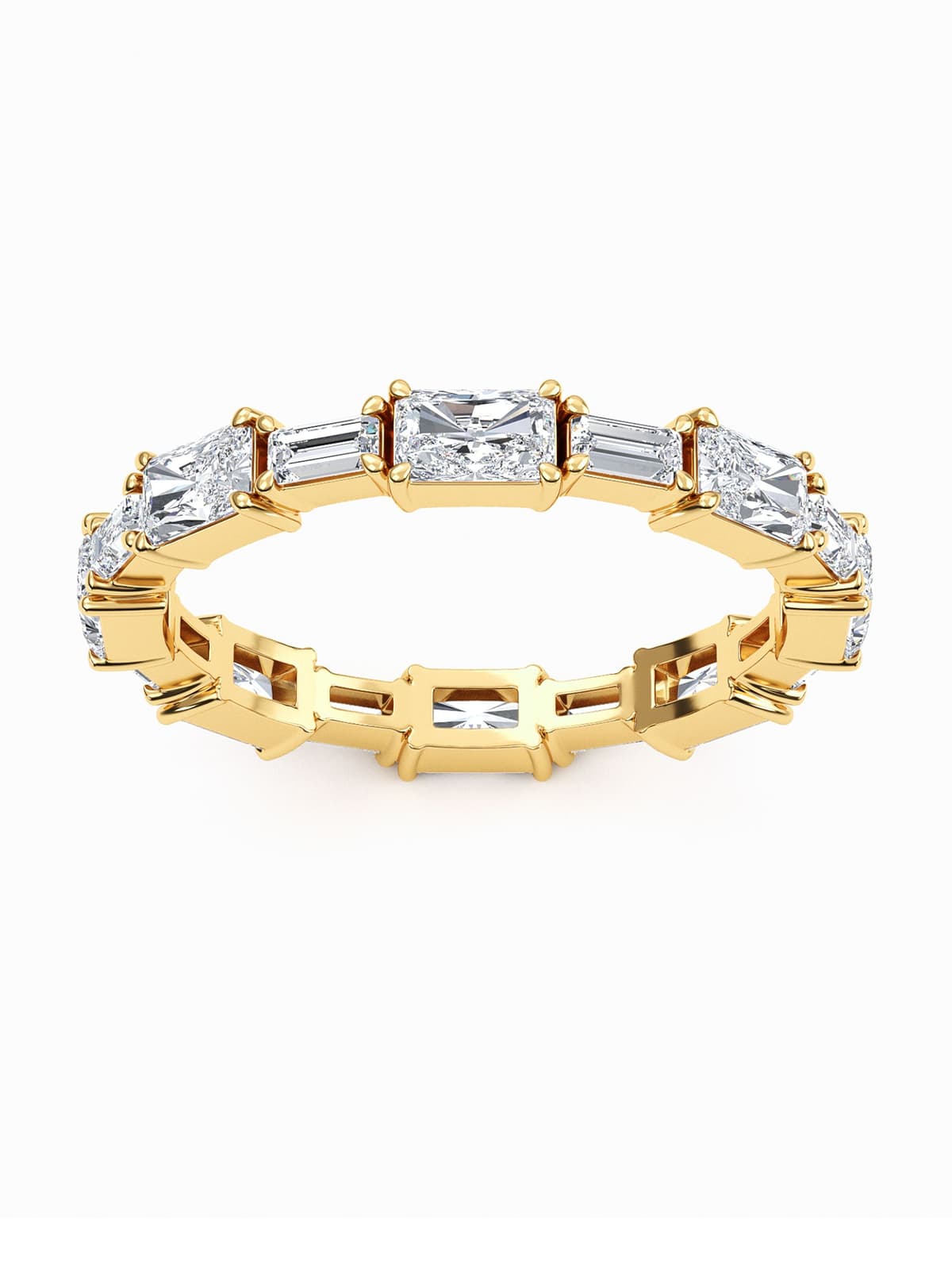 14K Yellow Gold Lab Grown Diamond Wedding Bands 1.51 ctw SJR61236-1.63CT