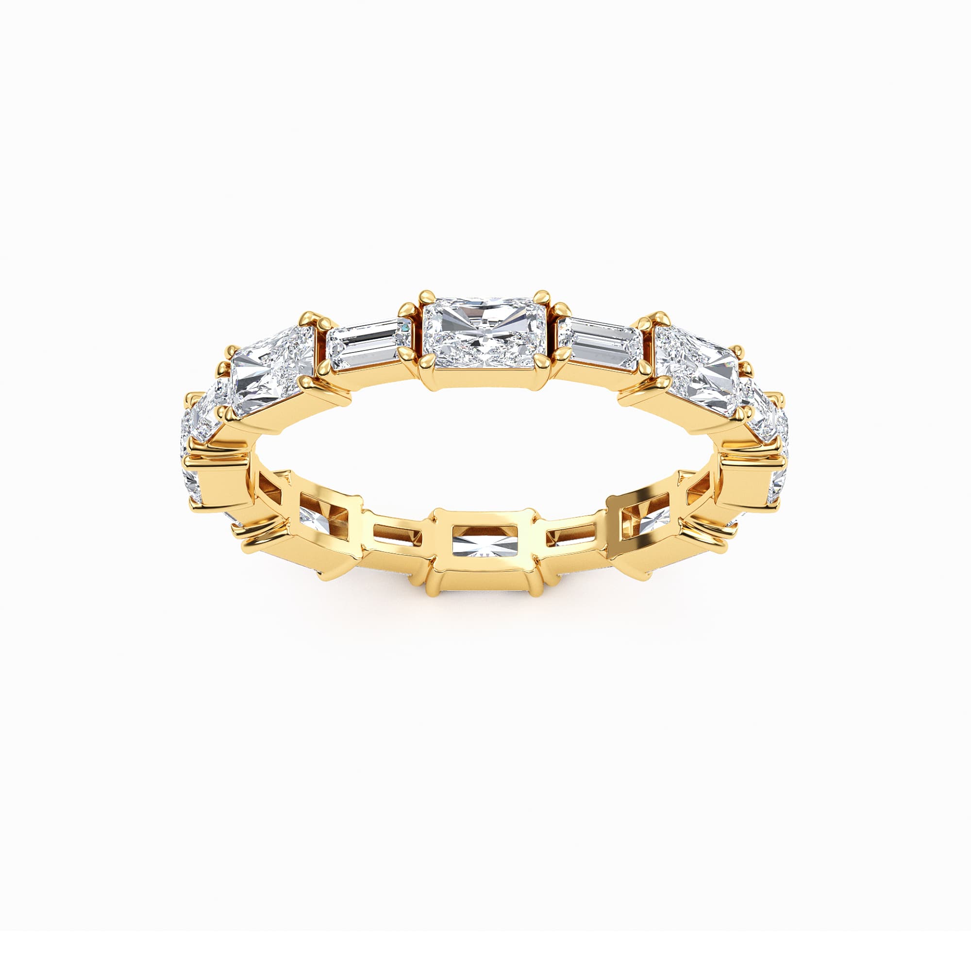 14K Yellow Gold Lab Grown Diamond Wedding Bands 1.51 ctw SJR61236-1.63CT