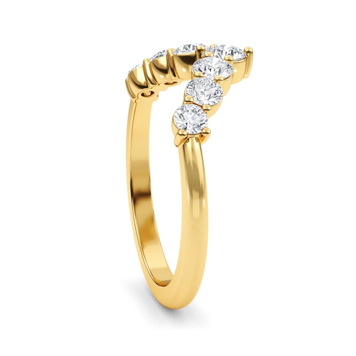 14K Yellow Gold Lab Grown Diamond RING 0.82 ctw SJR61294-0.83CT