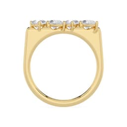 14K Yellow Gold Lab Grown Diamond RING 0.72 ctw SJR62328PE-0.68CT