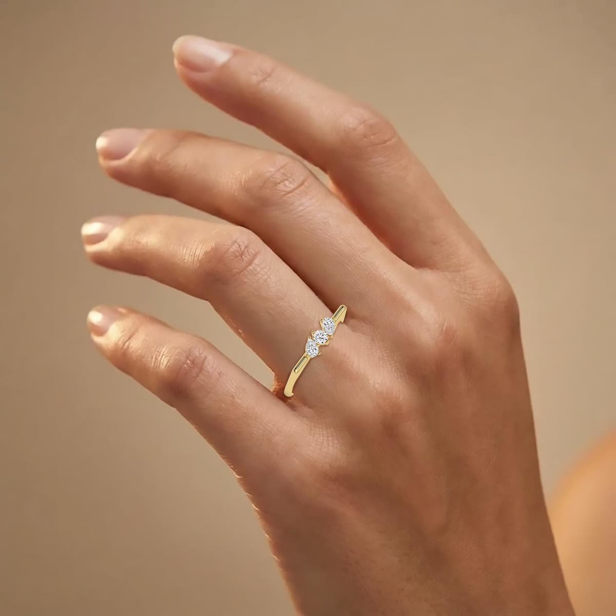 14K Yellow Gold Lab Grown Diamond RING 0.29 ctw SJR62401-0.33CT