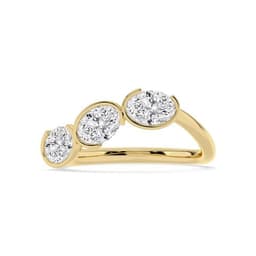 14K Yellow Gold Lab Grown Diamond RING 1.60 ctw SJR62420OV-1.63CT
