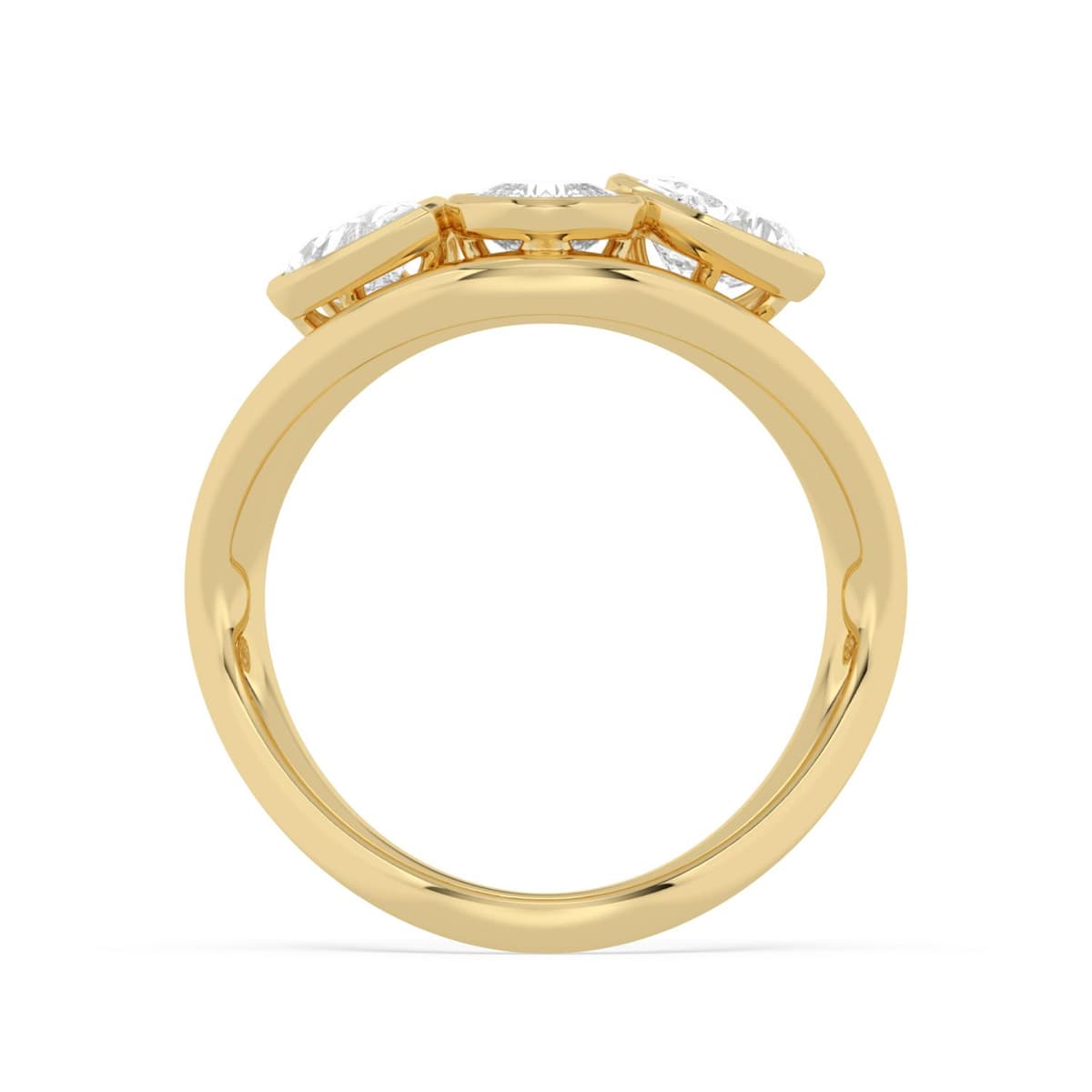 14K Yellow Gold Lab Grown Diamond RING 1.79 ctw SJR62422-1.83CT