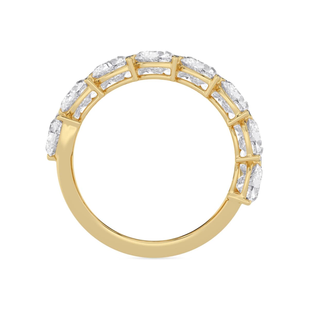 14K Yellow Gold Lab Grown Diamond RING 6.43 ctw SJR62446-6.20CT