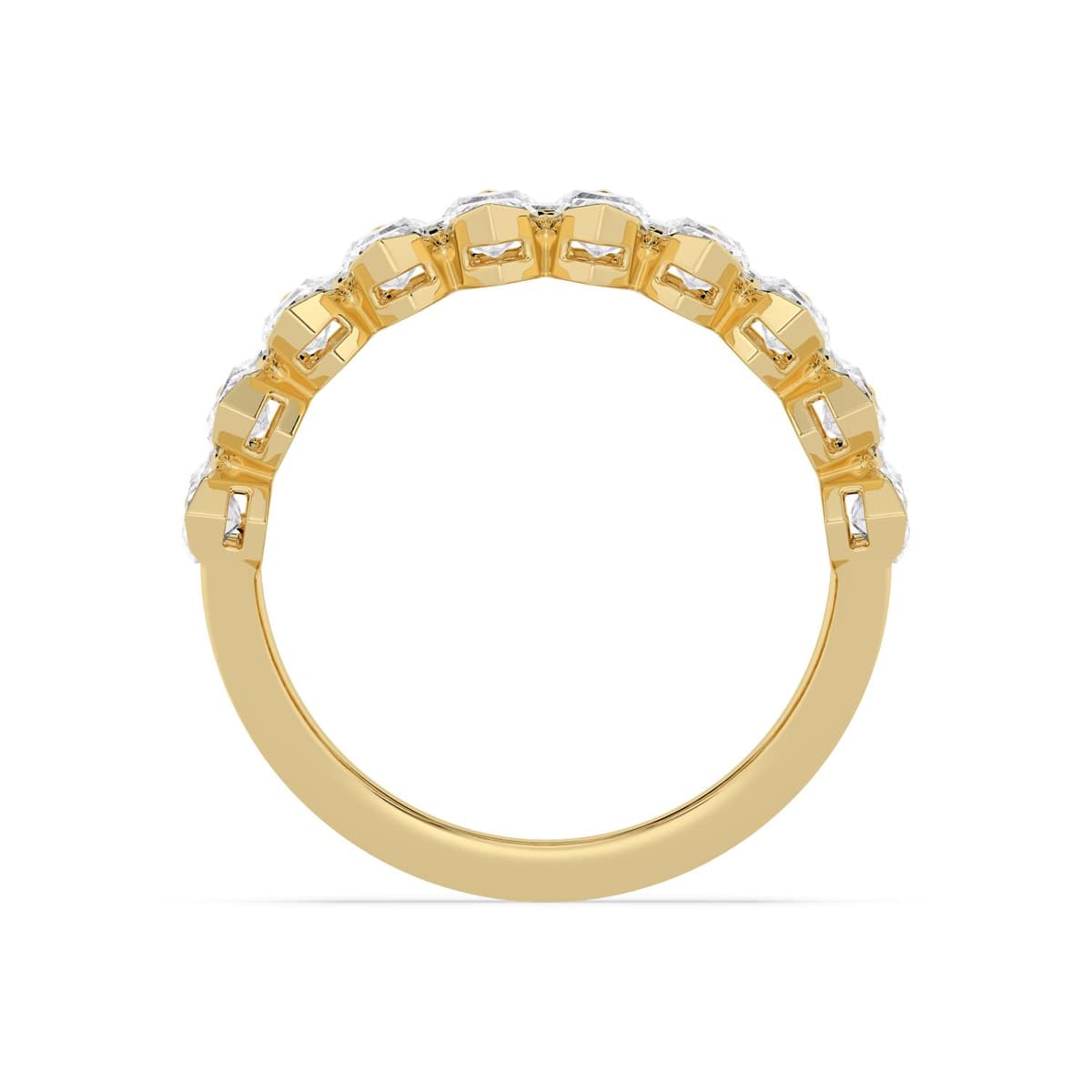 14K Yellow Gold Lab Grown Diamond RING 4.11 ctw SJR62447-4.00CT