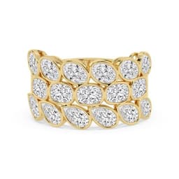 14K Yellow Gold Lab Grown Diamond RING 4.62 ctw SJR62449-4.38CT