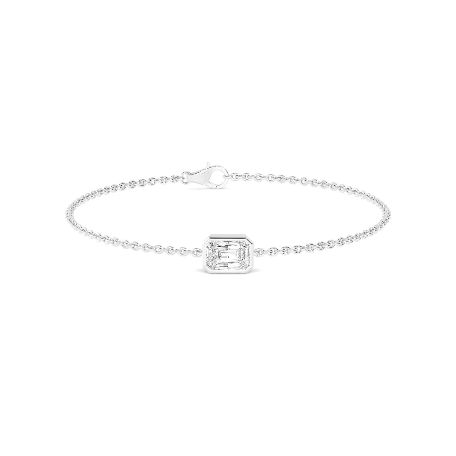 14K White Gold Lab Grown Diamond BRACELET 1.00 ctw SJBR20399EM-1.00CT