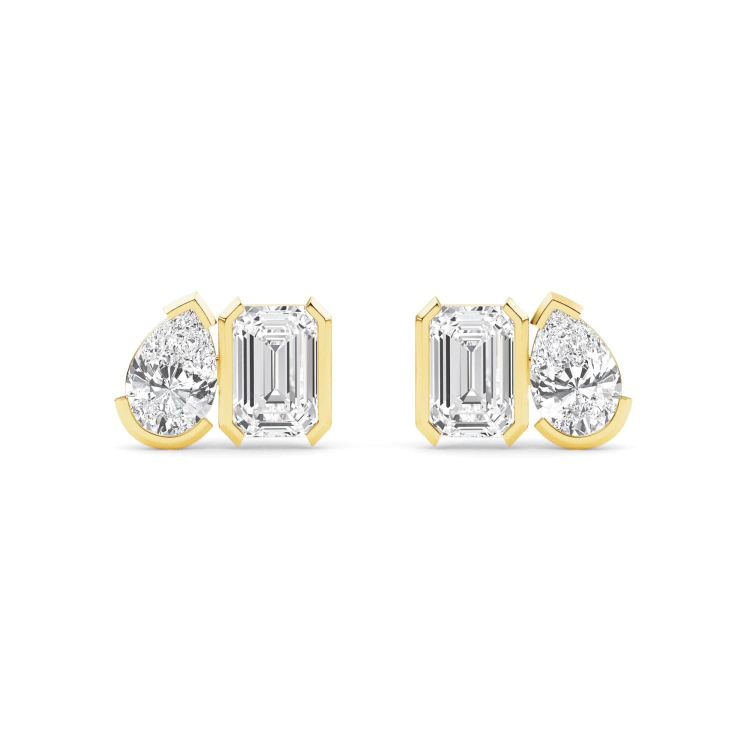 14K Yellow Gold Lab Grown Diamond EARRINGS 2.34 ctw SJPSE210111PEEM-2.33CT