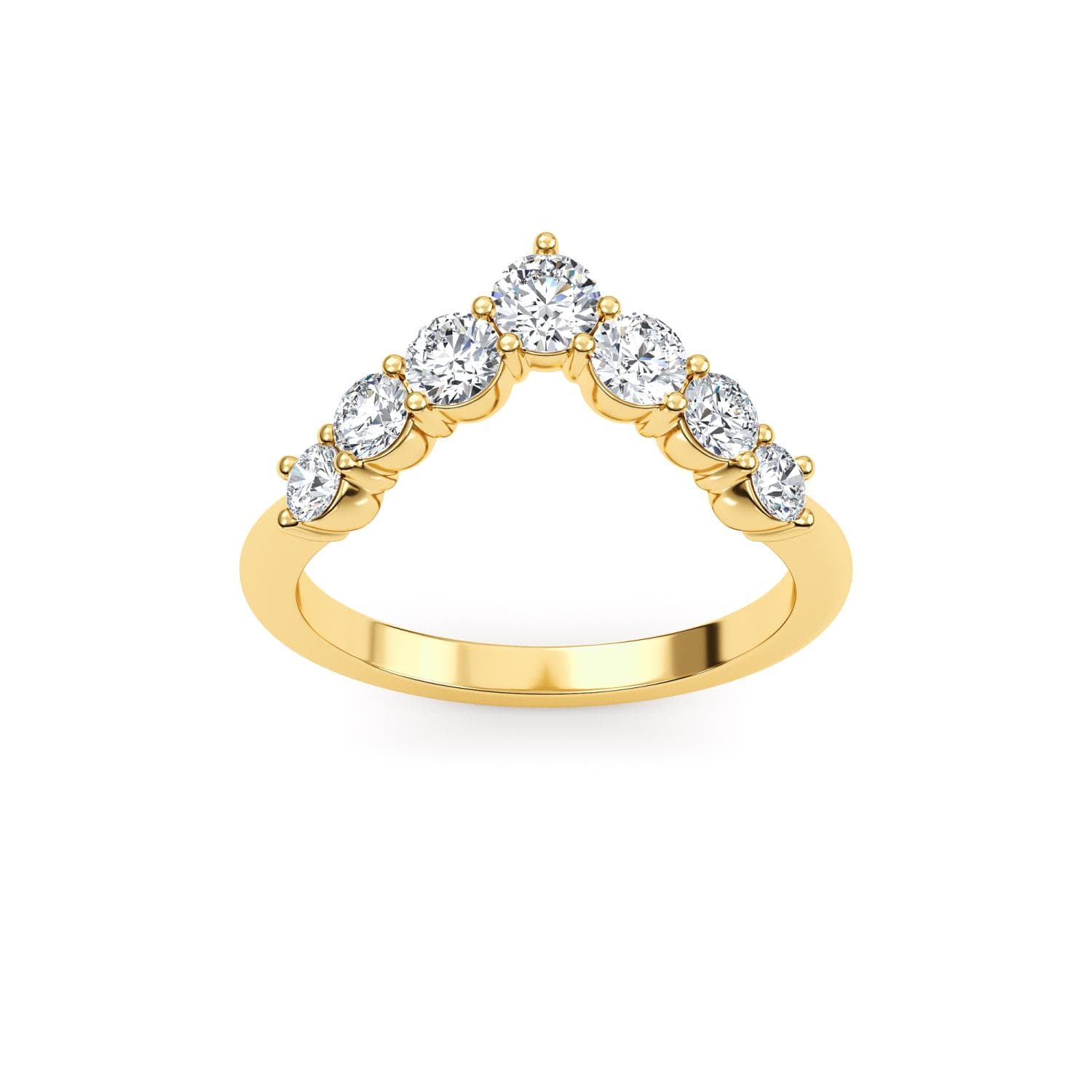 14K Yellow Gold Lab Grown Diamond RING 0.82 ctw SJR61294-0.83CT